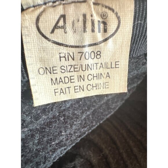 Aulin Womens Black Faux Fur & Ribbed Fabric Bucket Hat One Size - Picture 4 of 5